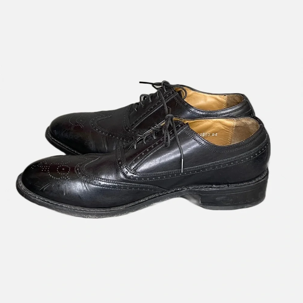 2001 Men’s Florsheim Imperial Kenmoor Black Leather Wing Tip Oxford Shoe Size 10
